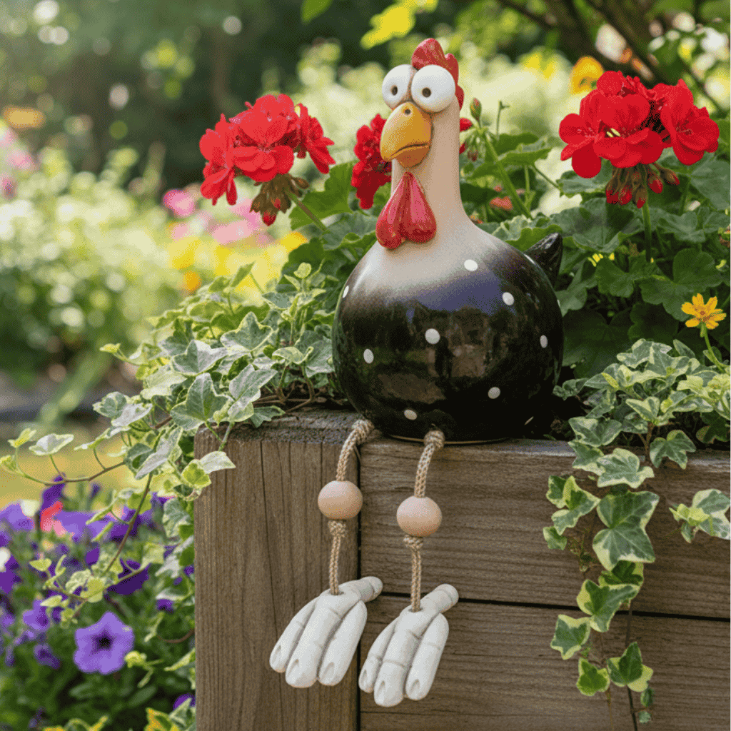 Garden Chicken Statue shown in product gallery view 1 with visible design details.