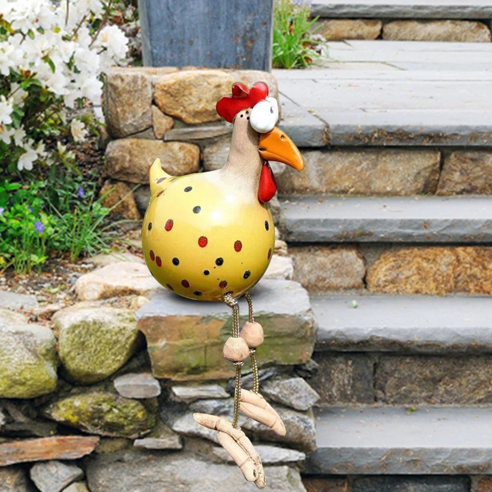 Garden Chicken Statue shown in product gallery view 3 with visible design details.