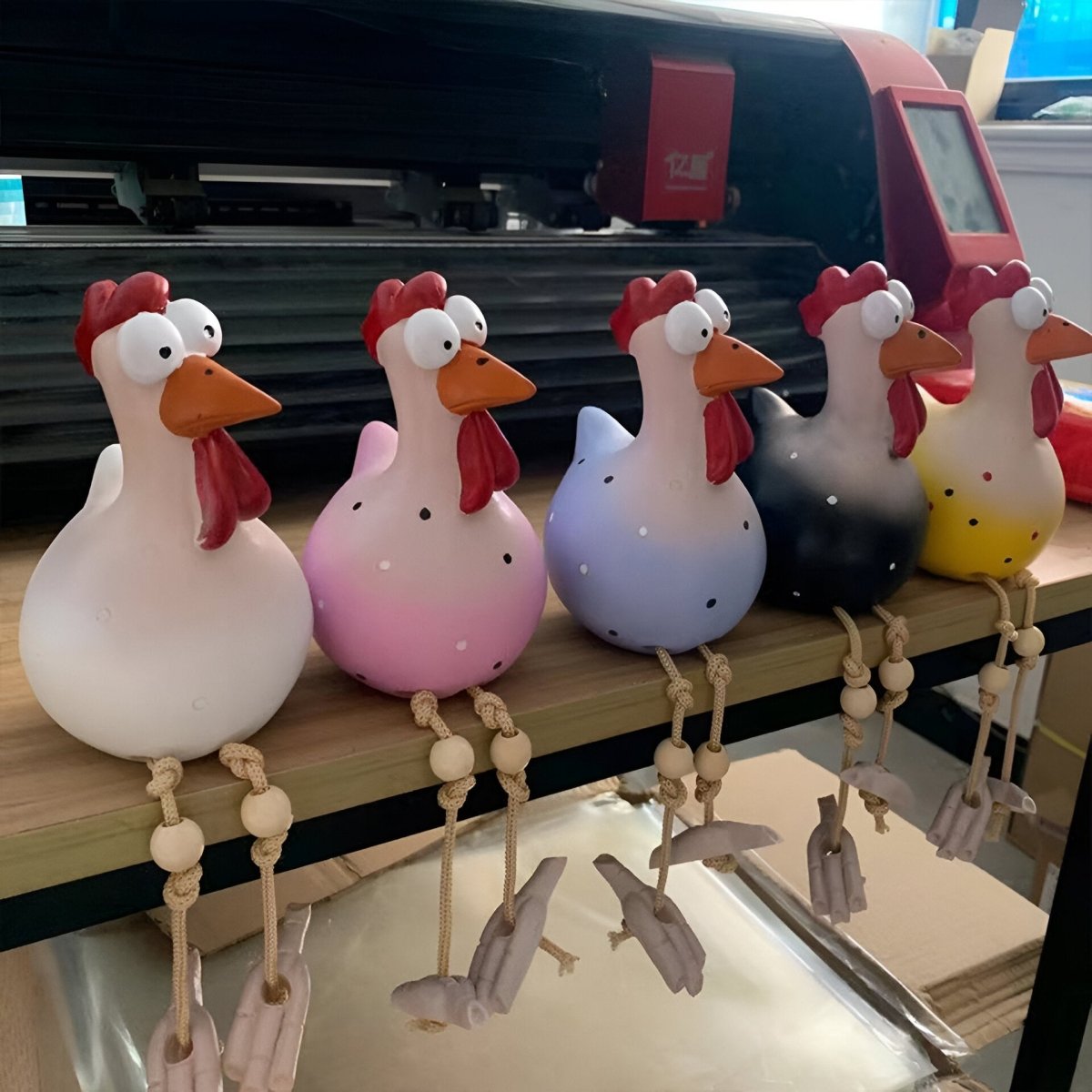 Garden Chicken Statue shown in product gallery view 4 with visible design details.