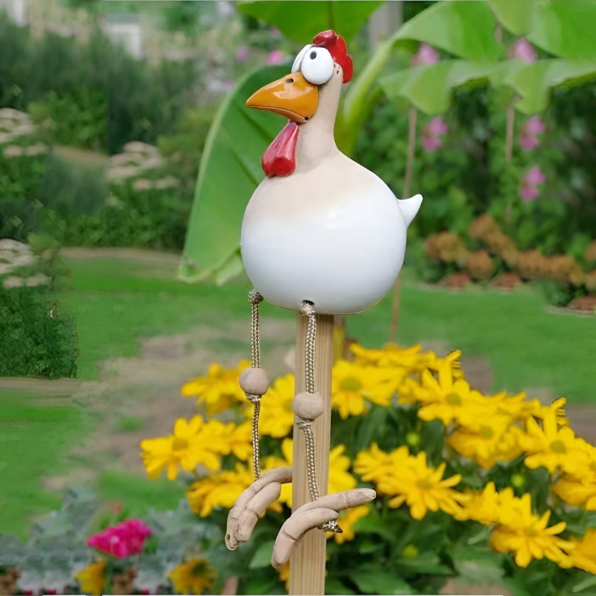 Garden Chicken Statue shown in product gallery view 7 with visible design details.