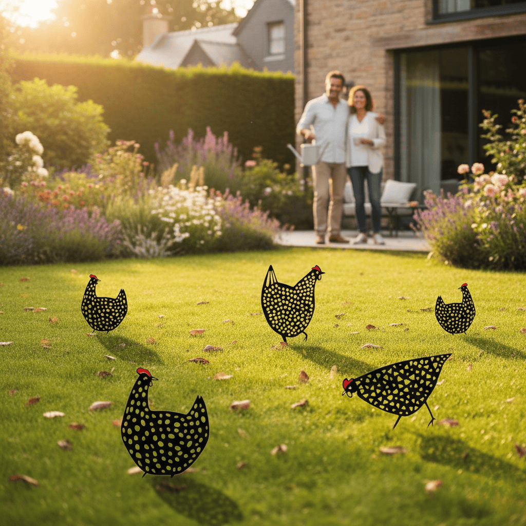 Garden Chicken Statue shown in product gallery view 4 with visible design details.