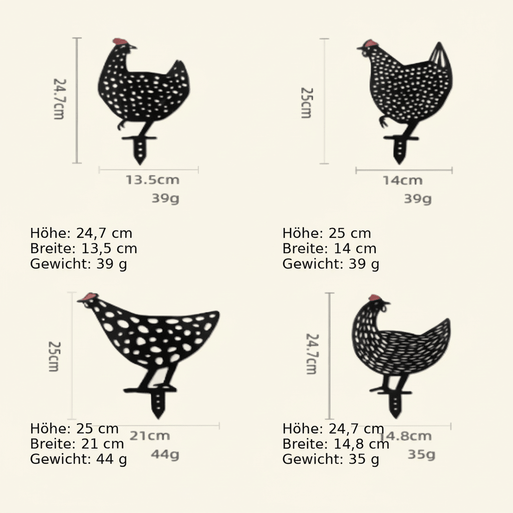 Garden Chicken Statue shown in product gallery view 5 with visible design details.