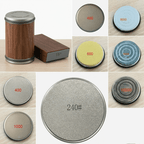 Rolling Knife Sharpener with diamond grinder and wood base — product image 12
