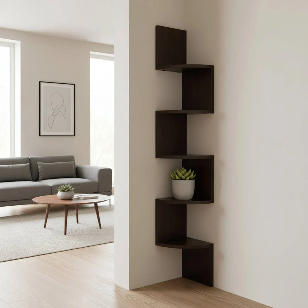 Corner Wall Shelf - Multi-Tier Space-Saving Storage - product image 1