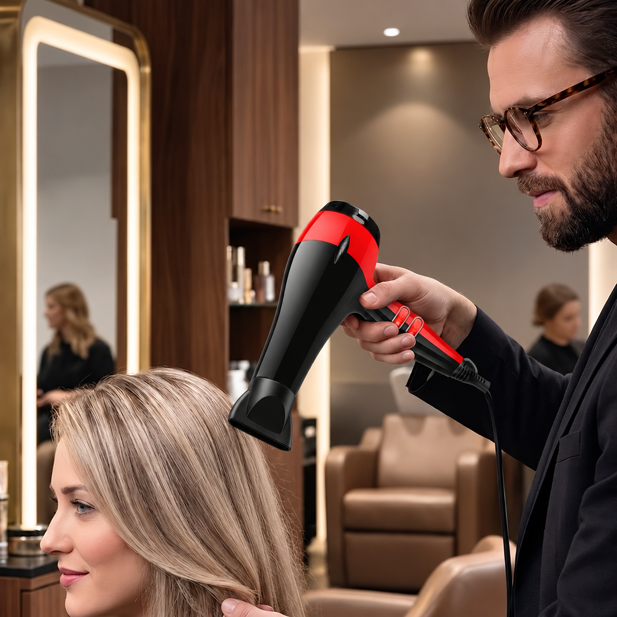 Hair Dryer Black Red alternate product view
