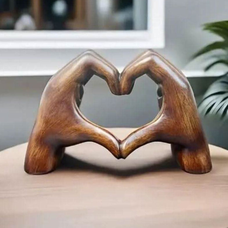 Wooden Figurine | Handcrafted Love Sculpture, Five Finishes — product image 2