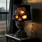 InfernoSkull Skull Lava Lamp | Red Orange USB Decorative Table Light image 1