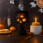 InfernoSkull Skull Lava Lamp | Red Orange USB Decorative Table Light image 3
