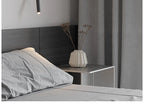 Minimalist integrated LED wall light in black or white, product detail 5.