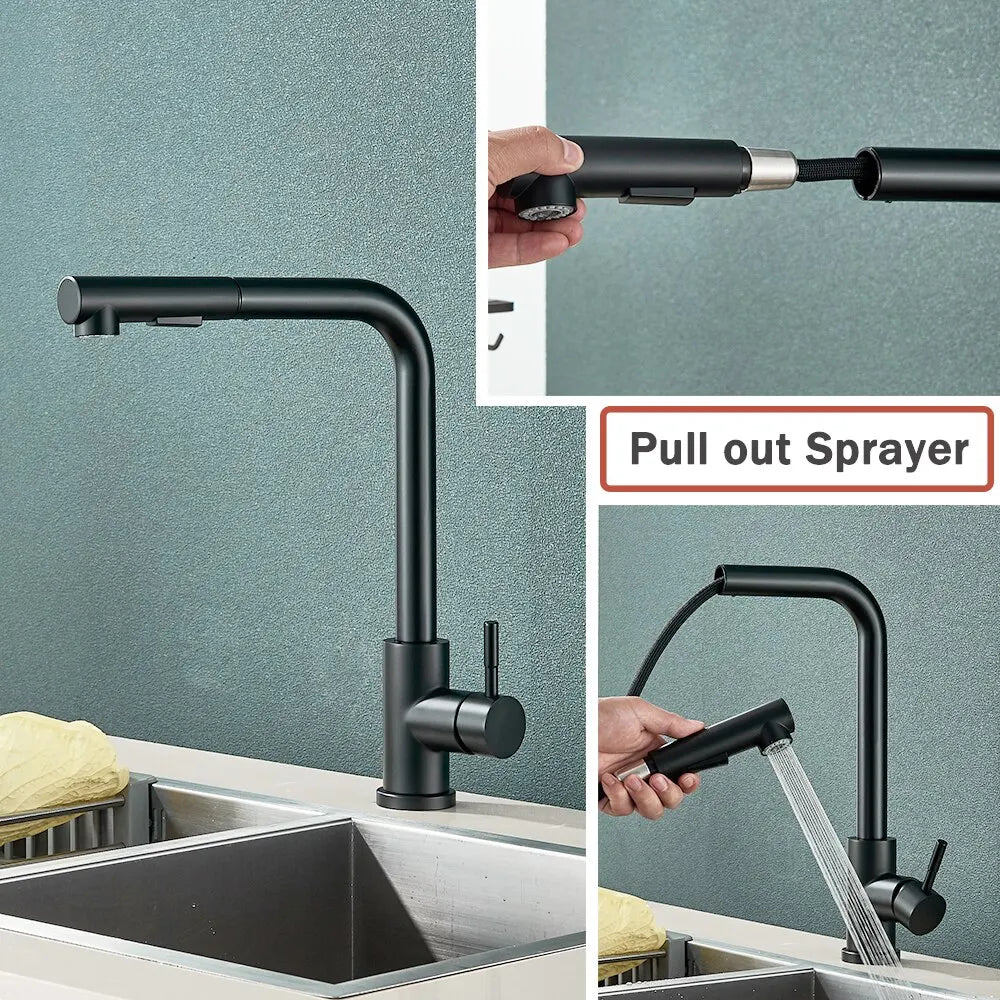 Kitchen Faucet in Black shown on the source page.