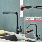 Kitchen Faucet in Black shown on the source page.