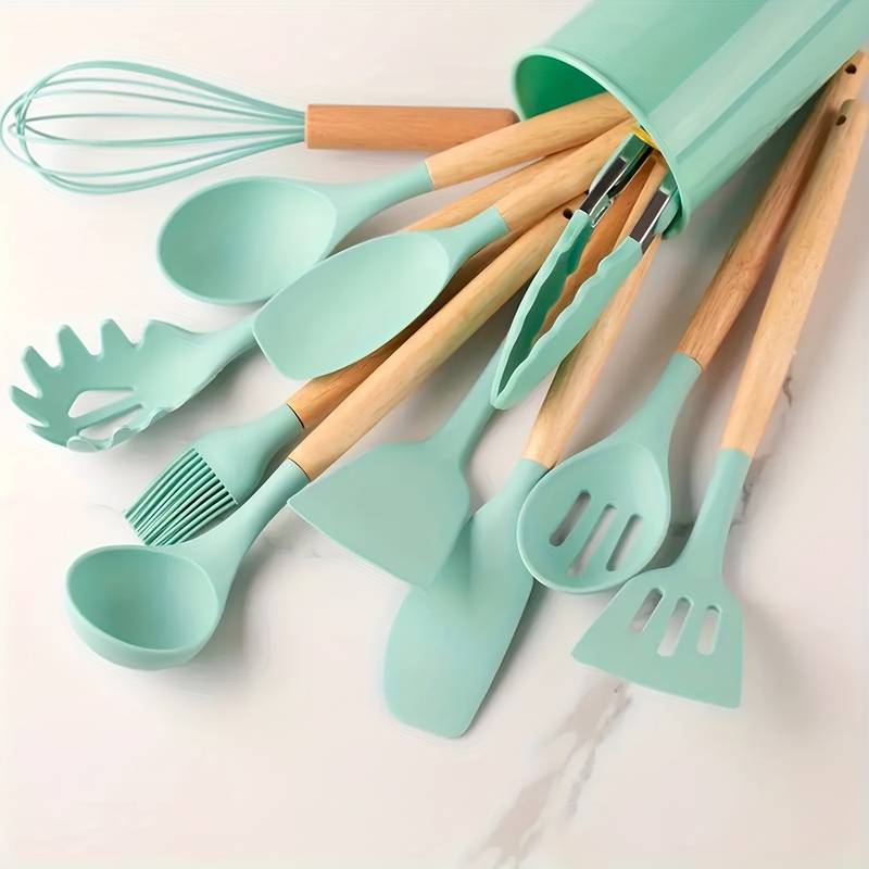 Kitchen Utensil Set in Deep Green shown on the source page.