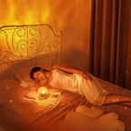 Wave Projection Table Lamp - Crystal-Effect LED Light - product image 2