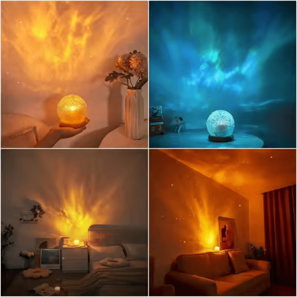 Wave Projection Table Lamp - Crystal-Effect LED Light - product image 3