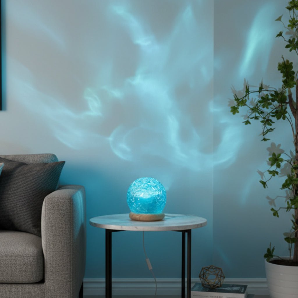 Wave Projection Table Lamp - Crystal-Effect LED Light - product image 4
