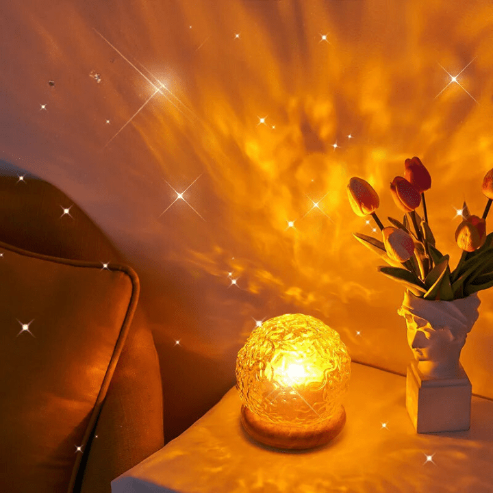 Wave Projection Table Lamp - Crystal-Effect LED Light - product image 6