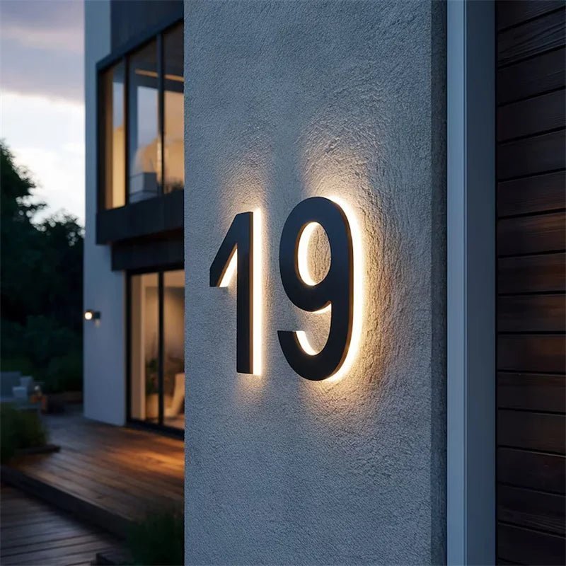 Illuminated House Number with waterproof led address sign — product image 2