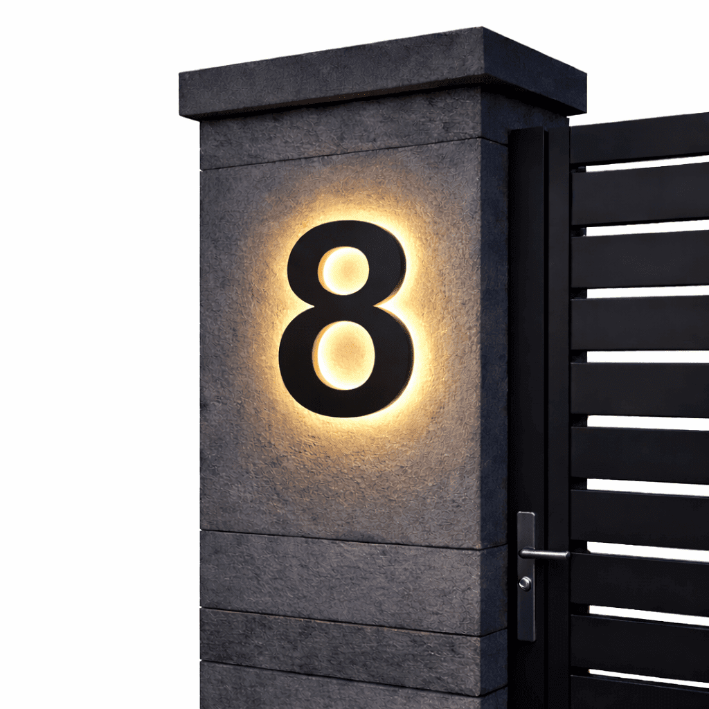 Illuminated House Number with waterproof led address sign — product image 11