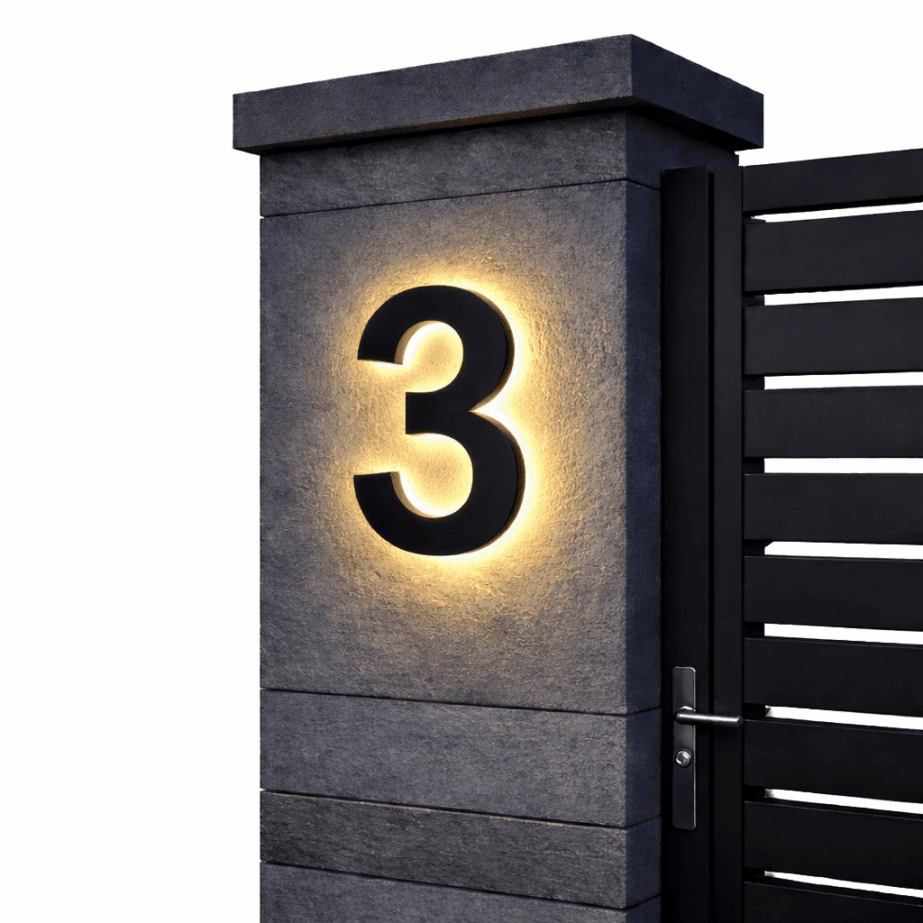 Illuminated House Number with waterproof led address sign — product image 13