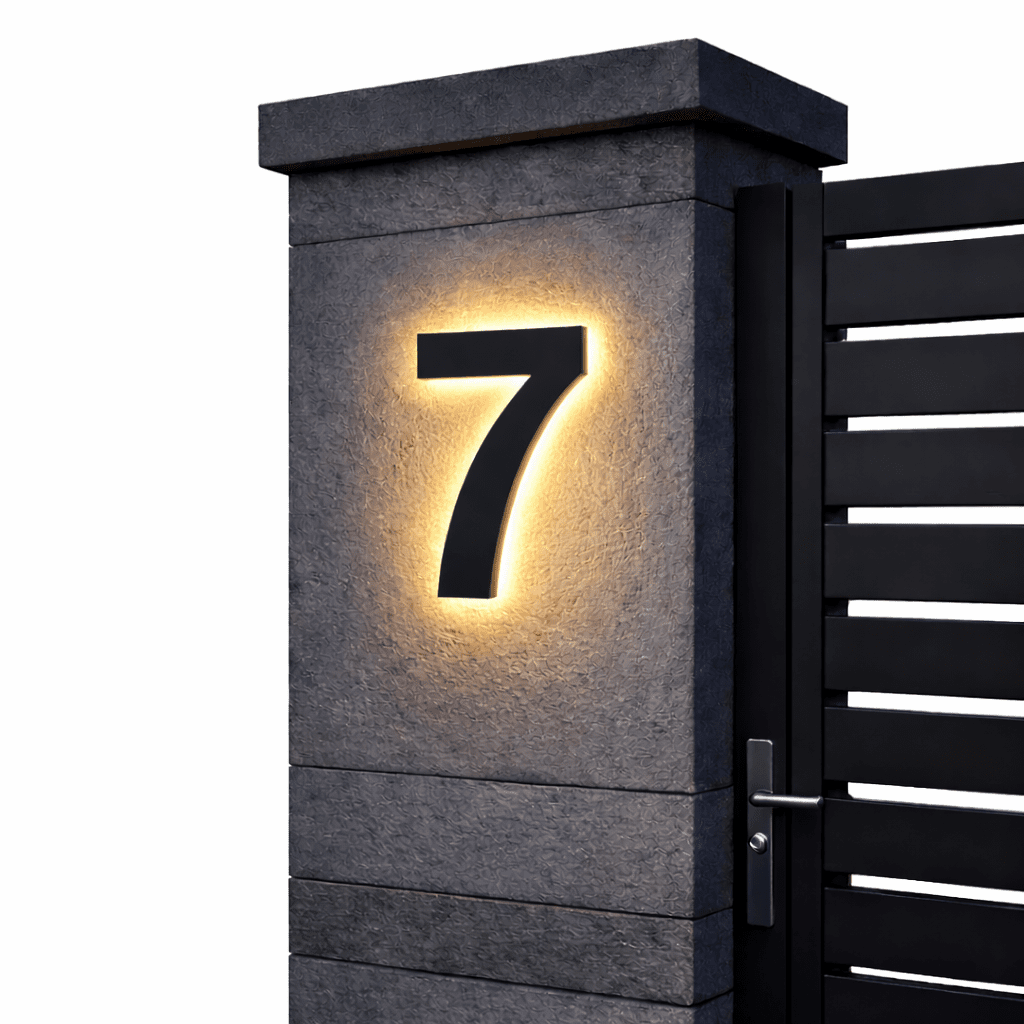 Illuminated House Number with waterproof led address sign — product image 14