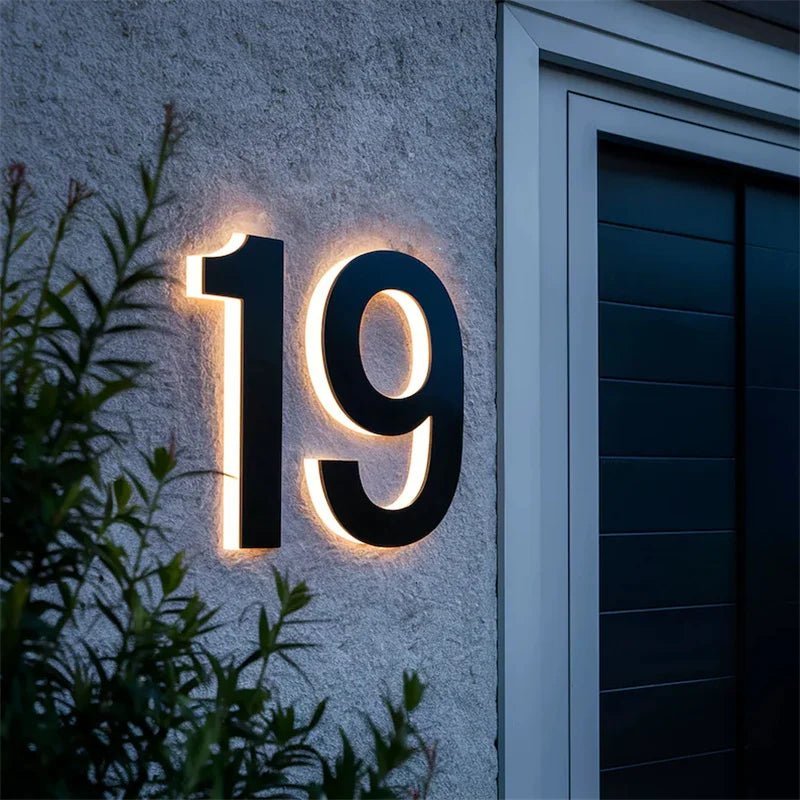 Illuminated House Number with waterproof led address sign — product image 4