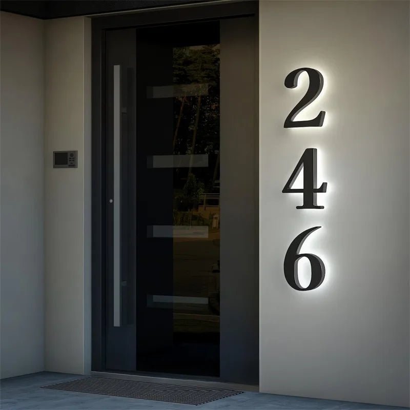 Illuminated House Number with waterproof led address sign — product image 5
