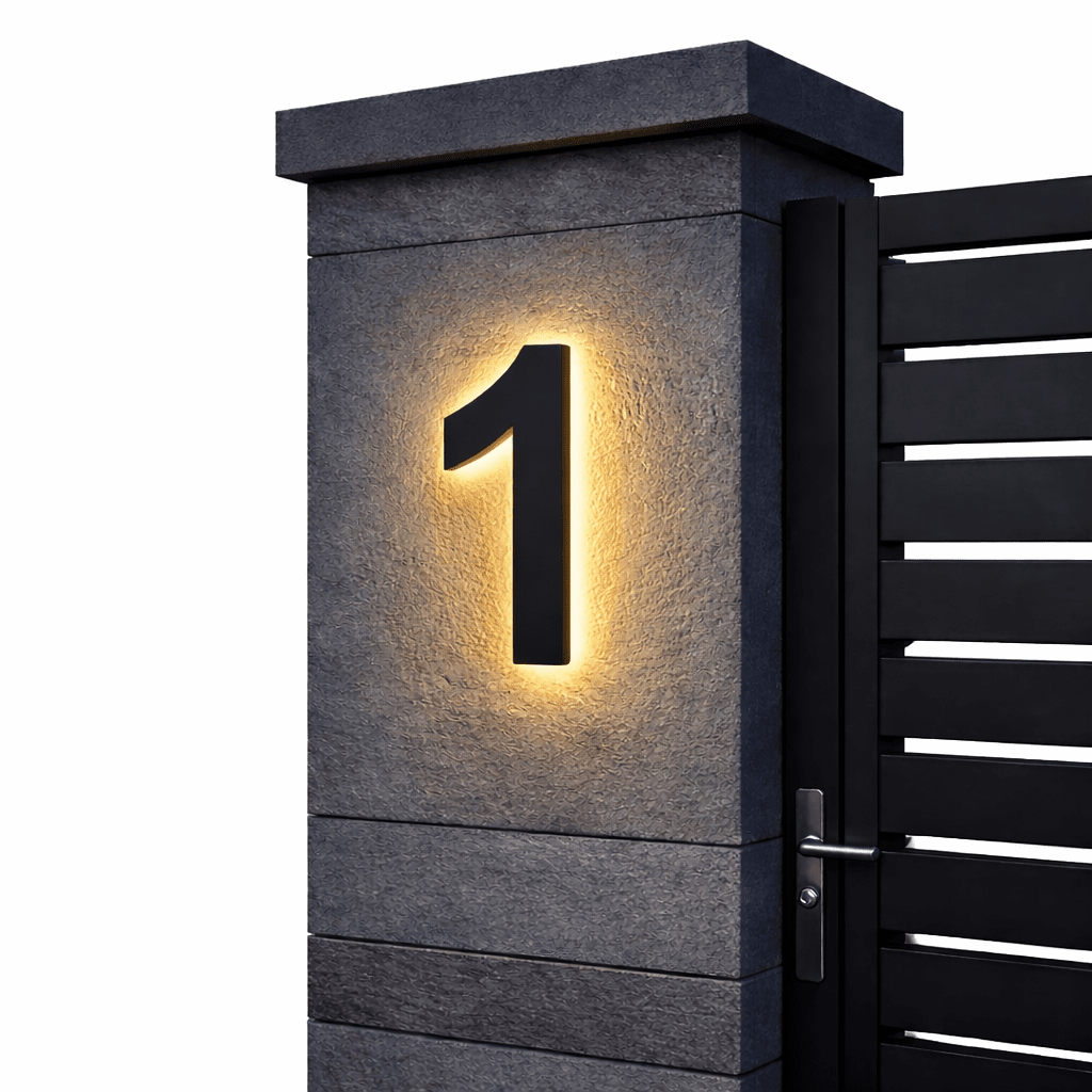 Illuminated House Number with waterproof led address sign — product image 9