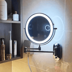 LED Magnifying Mirror with rechargeable wall-mounted design — product image 4