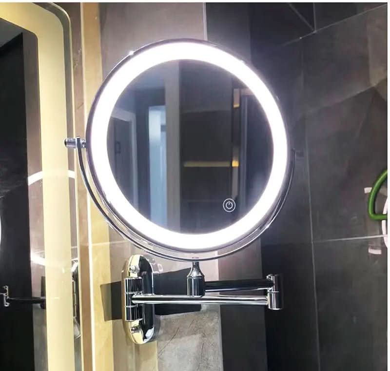 LED Magnifying Mirror with rechargeable wall-mounted design — product image 5