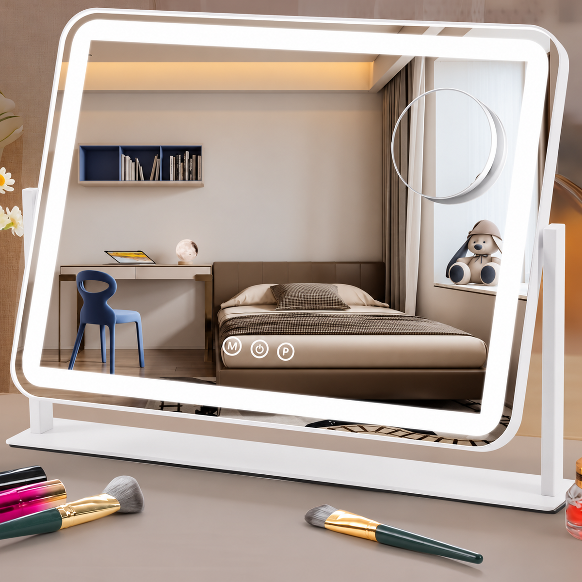 Makeup Mirror White alternate product view