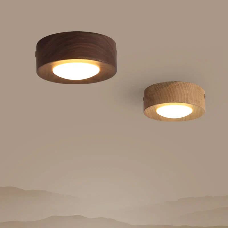 Wood Ceiling Light - Integrated LED Spotlight - product image 1