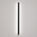 Slim wall sconce with a soft white glow on a light gray background.