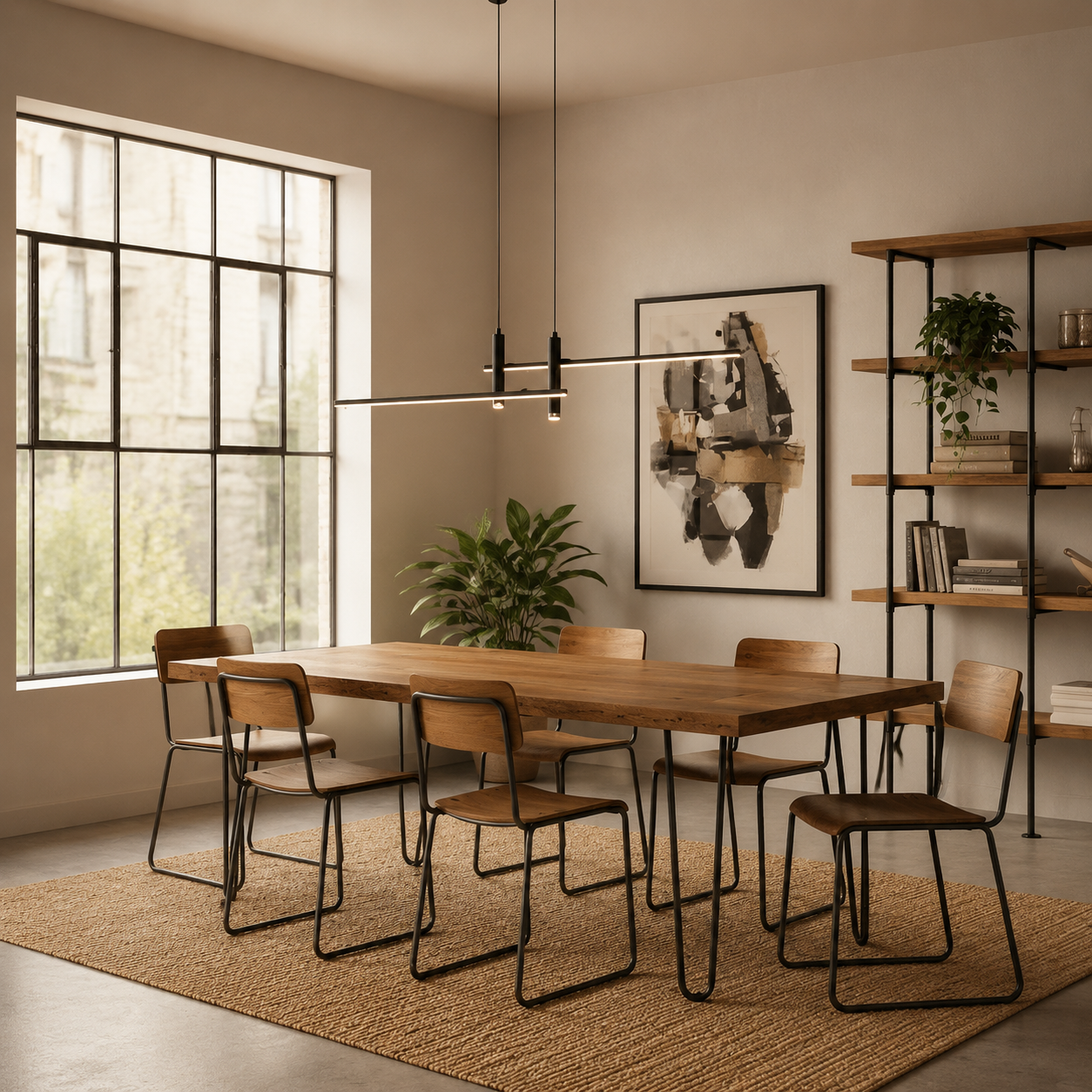 Linear Pendant Light | Dimmable Integrated LED, Metal And Silica Gel, Black – product image 10