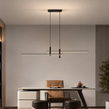 Linear Pendant Light | Dimmable Integrated LED, Metal And Silica Gel, Black – product image 11