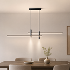Linear Pendant Light | Dimmable Integrated LED, Metal And Silica Gel, Black – product image 16