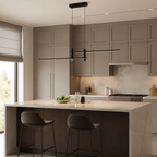 Linear Pendant Light | Dimmable Integrated LED, Metal And Silica Gel, Black – product image 5
