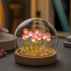 LumiTulip Floral Dome Lamp | Warm White LED DIY Decorative Light Kit image 3