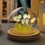 LumiTulip Floral Dome Lamp | Warm White LED DIY Decorative Light Kit image 4