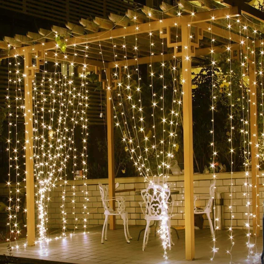 LumiViel Warm White Light Curtain | USB Powered Indoor And Outdoor Decor image 5