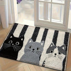 Cat Door Mat - Waterproof Cartoon Entry Rug - product image 2