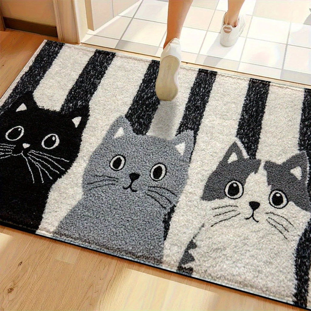 Cat Door Mat - Waterproof Cartoon Entry Rug - product image 4