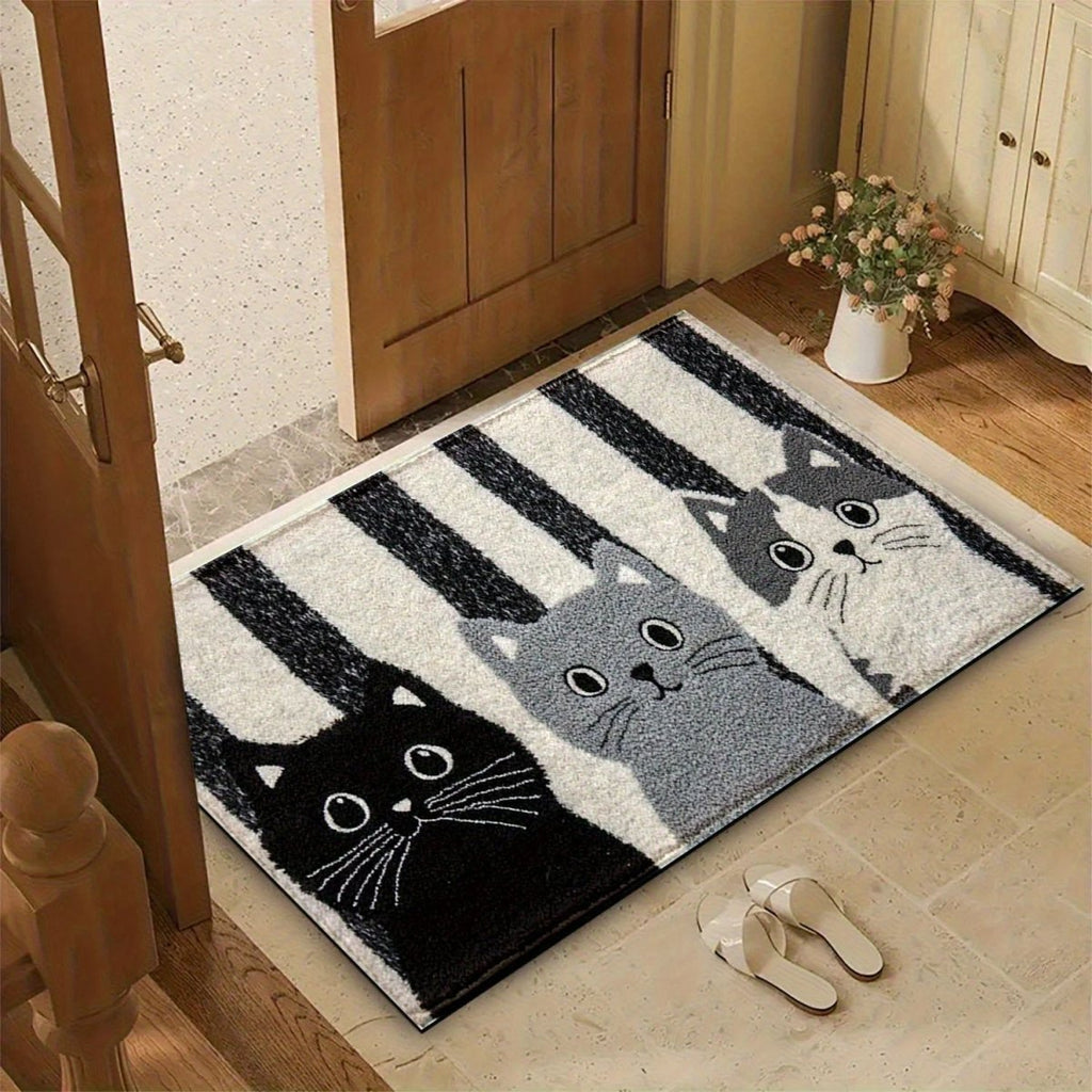 Cat Door Mat - Waterproof Cartoon Entry Rug - product image 5