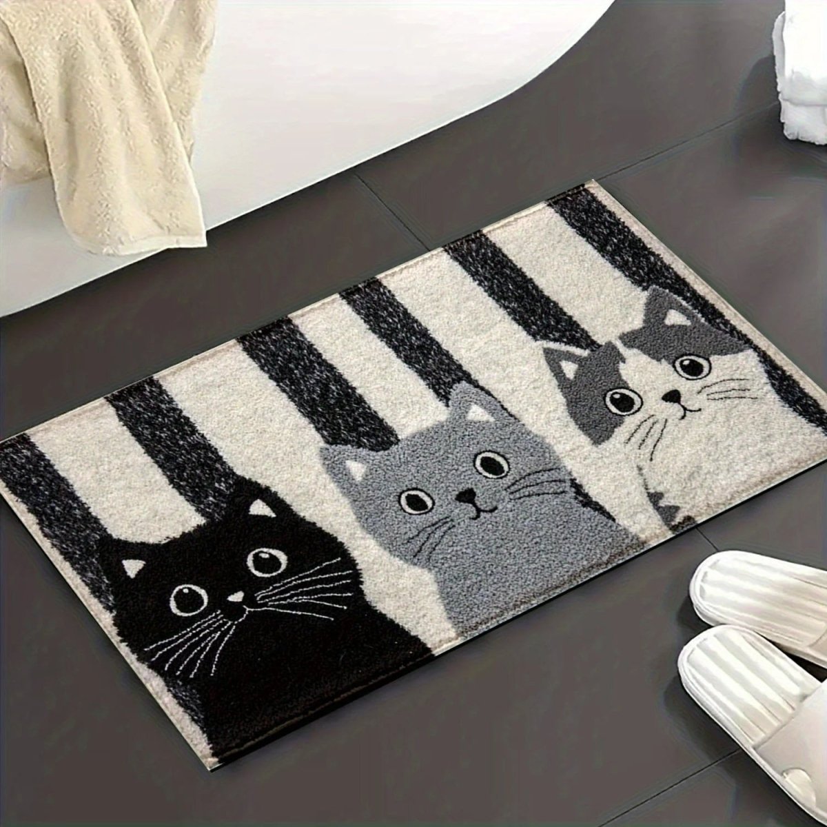 Cat Door Mat - Waterproof Cartoon Entry Rug - product image 6