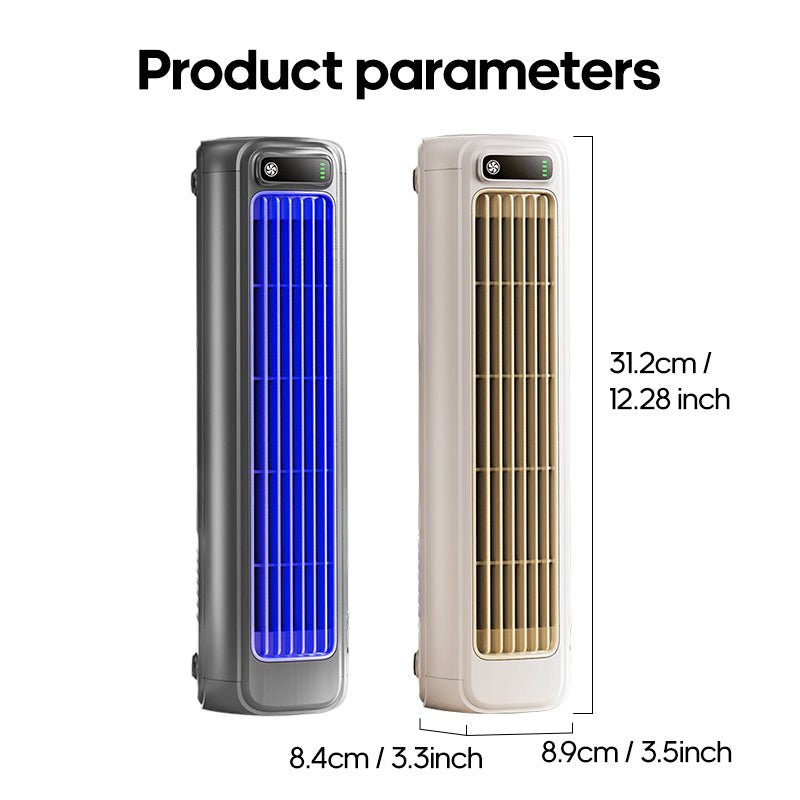 Mini Fan | Rechargeable Wireless Design, Gray or White — product image 9