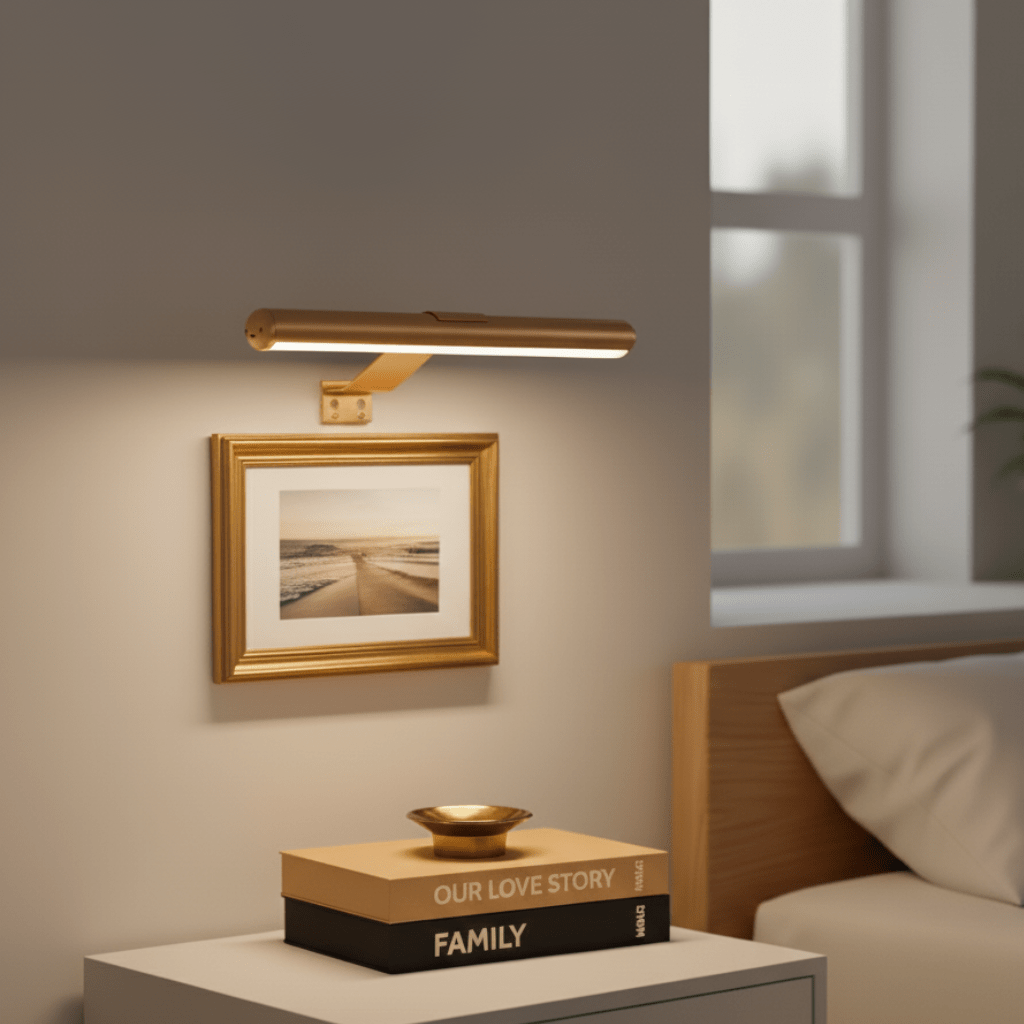 Rechargeable Picture Light - Rotatable Dimmable LED Fixture - product image 1