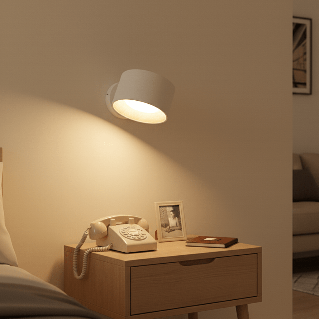 Wireless LED Wall Light with remote-control nordic fixture — product image 3