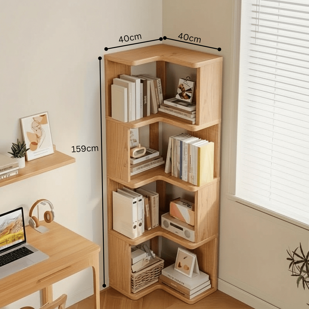 Pine Corner Cabinet - Tall Space-Saving Storage - product image 5