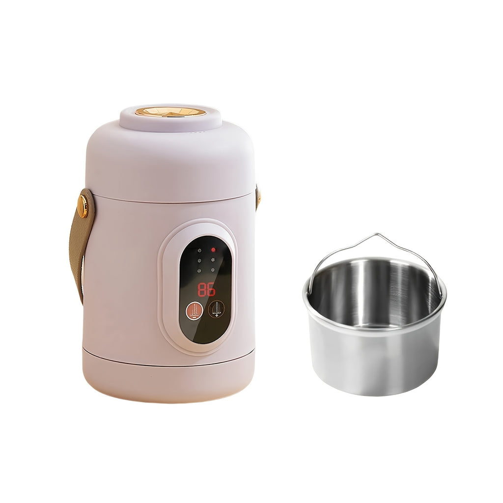 Purple mini cooking pot with removable inner pot