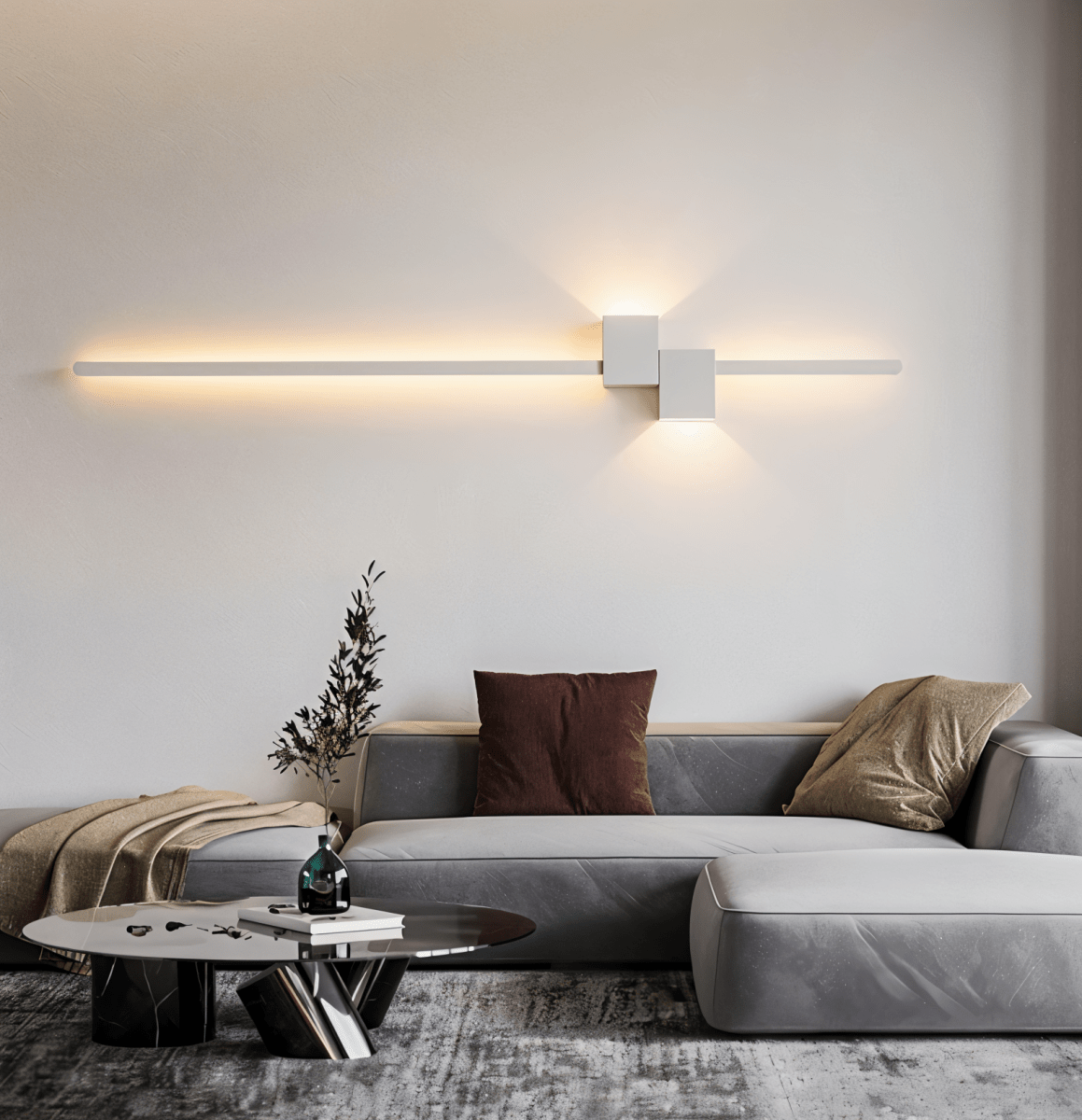 Linear LED Wall Light - Minimalist Indirect Fixture - product image 3