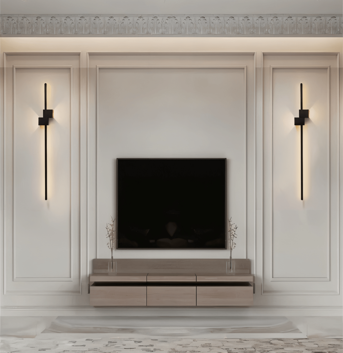 Linear LED Wall Light - Minimalist Indirect Fixture - product image 6